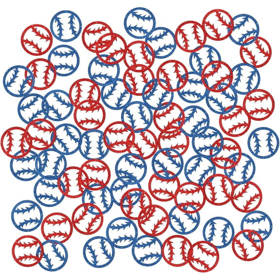 Baseball Birthday Confetti Glitter, Baby Shower Table Confetti, Birthday, Gender Reveal Scatter Confetti, Sports Theme Birthday Table Decorations Confetti, 120pcs