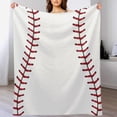 thumbnail image 1 of Baseball Blanket Baseball Gifts for Boys Girls Warm Cozy Flannel Baseball Throw Blanket for Kids Adults Baseball Lovers for Couch Bed 50"x40", 1 of 6