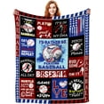 thumbnail image 1 of Baseball Blanket Gifts for Boys Men Baseball Lovers,Soft Warm Sport Baseball Blankets and Throws Outdoor,Unique Baseball Gifts for Baseball Lovers Baseball Team 50"x40", 1 of 1