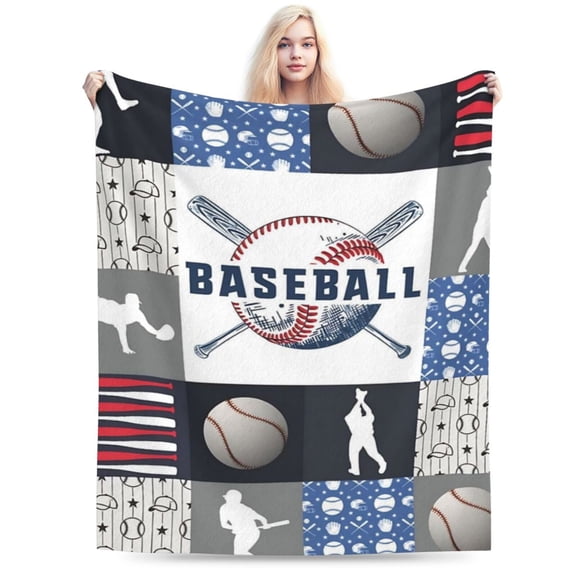 Baseball Blanket Lightweight and Soft Suitable for All Seasons 50x40