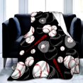 thumbnail image 1 of Baseball Blanket Soft Cozy Soccer Football Throw Blanket for Teens Boys Girls Adults Bed Couch Sofa Blankets for Sport Fans Gifts 60"X50", 1 of 6