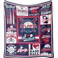 thumbnail image 1 of Baseball Blankets Gifts for Boys Men All Ages, Team Gifts for Fans, Warm Cozy Soft Flannel Throw Blanket, 60'' x 50'', 1 of 6