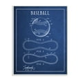 thumbnail image 1 of Baseball Blueprint Vintage Sports Design Oversized Wall Plaque Art by Daphne Polselli, 1 of 6