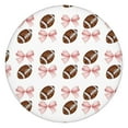 thumbnail image 1 of Baseball Bows Pattern Round Fitted Tablecloth with Elastic Edge,Dining Table Cover Waterproof,Outdoor Round Tablecloth for Camping,Dining,Indoor and Outdoor, 1 of 7