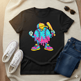 thumbnail image 1 of Baseball Boy Drip 101 Lifestyle Retro Sports Fun Graphic Unisex T-Shirt V14933, up to size 5XL, 1 of 2