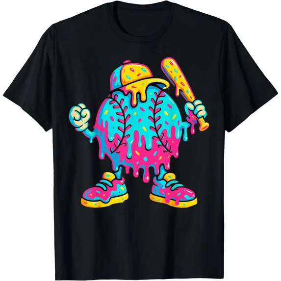 Baseball Boy Drip 101 Lifestyle Retro Youth Adults Sports Fun Unisex T-Shirt, up to size 5XL
