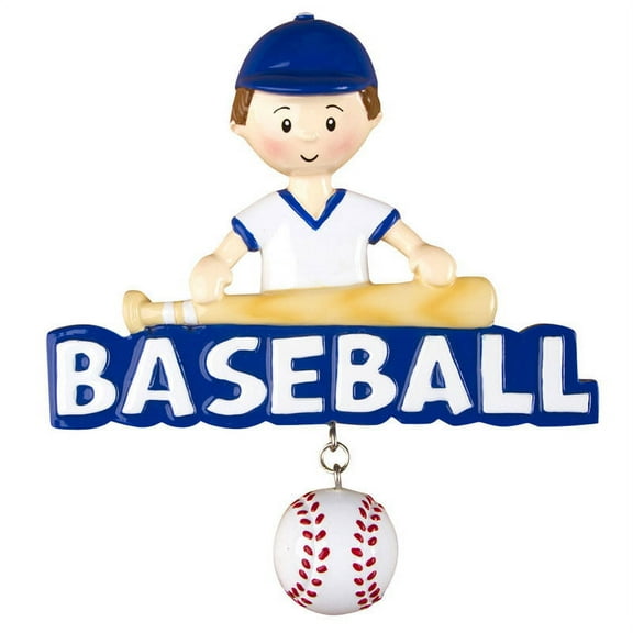 Baseball Boy Personalized Christmas Ornament DO-IT-YOURSELF