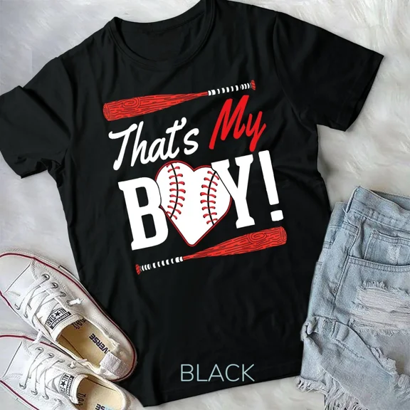 Baseball Boys, Mama, and Son Baseball Lover Themed Graphic Design Unisex T-Shirt, up to 5XL