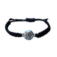 thumbnail image 1 of Baseball Bracelet, Adjustable Baseball Jewelry for Baseball Players, Teams and Fans (Black), 1 of 4