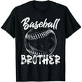 thumbnail image 1 of Baseball Brother For Men Family Matching Players Team T-Shirt Black 2X-Large, 1 of 3
