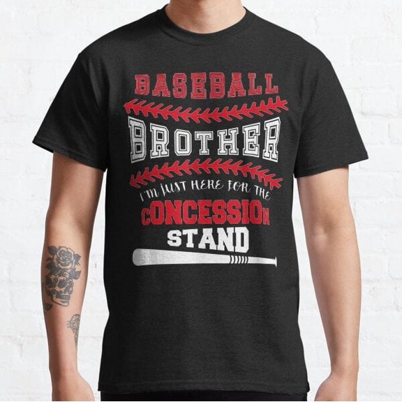 Baseball Brother Just Here For Concession Stand Classic T-shirt