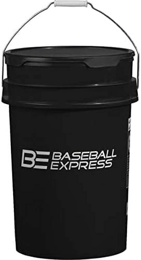 Baseball Bucket With Padded Seat, 6Gallon Empty Plastic Bucket With