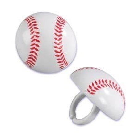 Baseball Cake Topper, by A Birthday Place (24 Count)