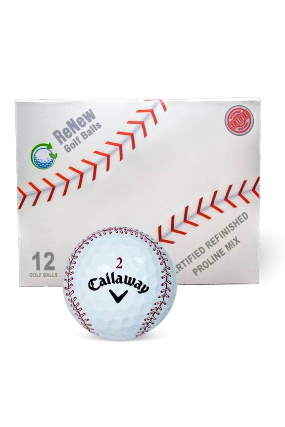 Golf Balls Chrome Soft Baseball Refinished 12 Pack