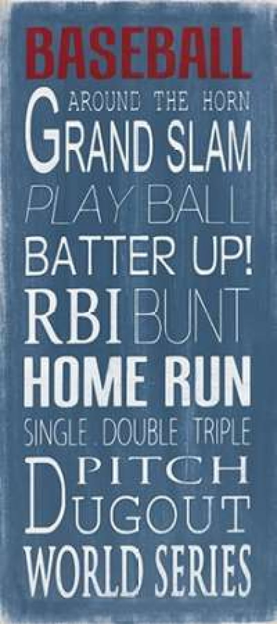 Baseball Canvas Art - Holly Stadler (24 x 48)