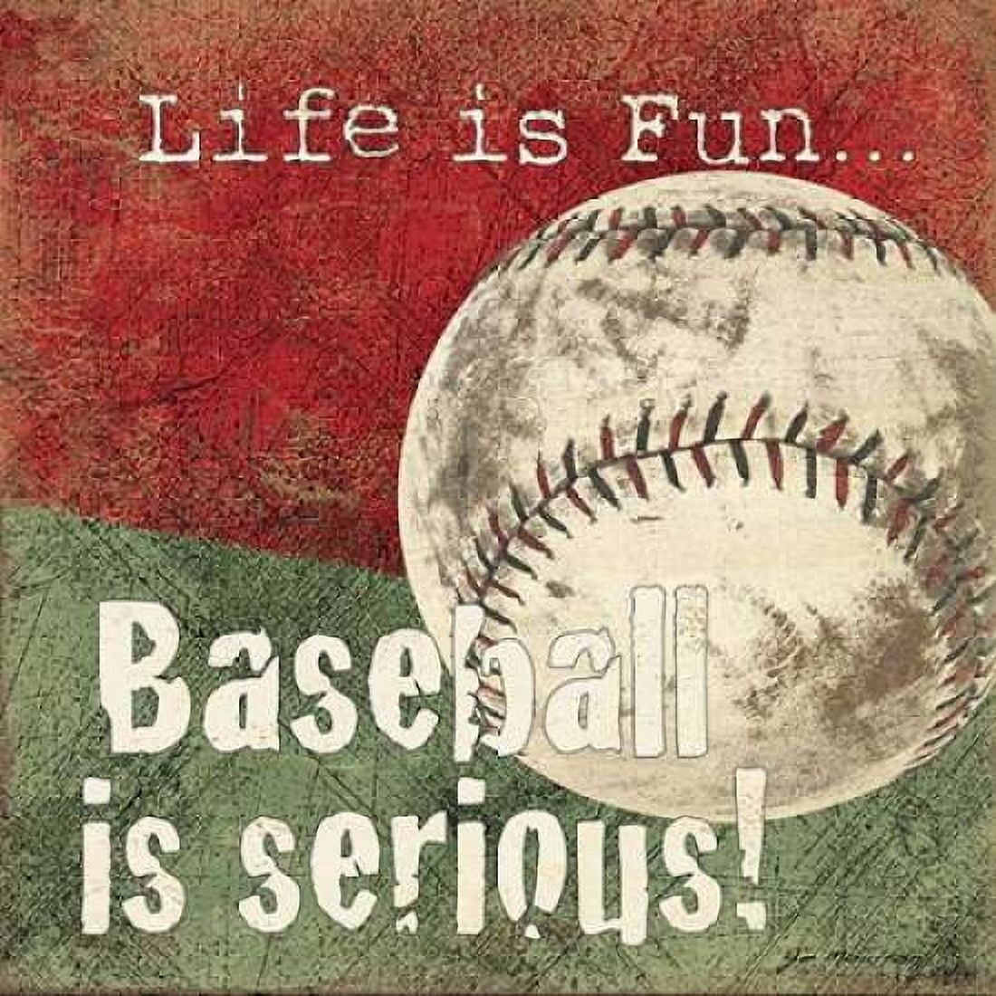 Baseball Canvas Art - Jo Moulton (24 x 24)