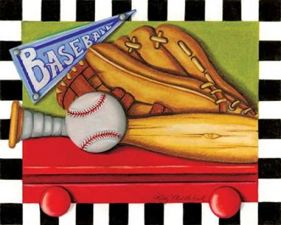 Baseball Canvas Art - Kathy Middlebrook (24 x 30)