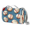 thumbnail image 1 of Baseball Canvas Beach Blanket Picnic Mat - Oversized Outdoor Rug for Beach, Camping, and Picnics - 63 x 55 inches Large Size with Premium Material for Comfort and Durability, 1 of 6