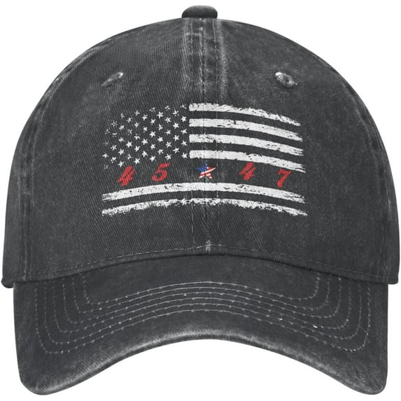 Baseball Cap 45 47 Trump 2024 Hiking Cap