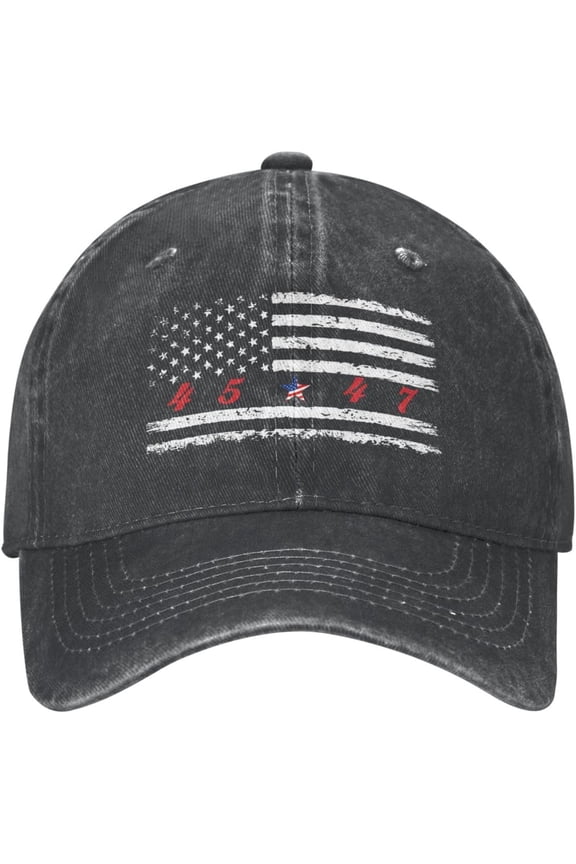 Baseball Cap 45 47 Trump 2024 Hiking Cap