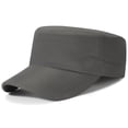 thumbnail image 1 of Baseball Cap Adjustable Flat Top Cap Cadet Cap Adjustable Flat Top Cap Washed Cotton Military Hat Baseball Cap Unisex, 1 of 4