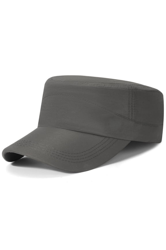 Baseball Cap Adjustable Flat Top Cap Cadet Cap Adjustable Flat Top Cap Washed Cotton Military Hat Baseball Cap Unisex
