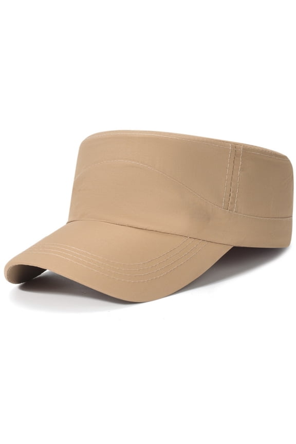 Baseball Cap Adjustable Flat Top Cap Cadet Cap Adjustable Flat Top Cap Washed Cotton Military Hat Baseball Cap Unisex