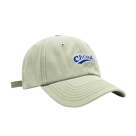 Baseball Cap Adjustable Low Profile Polo Style Long Brim Hat Cotton Denim Hat With Letter Embroidery for Women Men