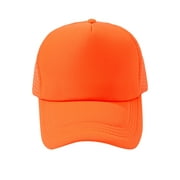 Baseball Cap Adjustable Size Hats Sun Hat Outdoor Sports Womens Trucker Hats 2023 Orange