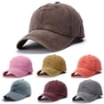 thumbnail image 1 of Baseball Cap Adjustable Size for Running Workouts And Outdoor Activities All Seasons Washed Low Profile Adjustable Hat for Youth Casual Outdoor Running Golf Grey One Size, 1 of 6