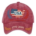 thumbnail image 1 of Baseball Cap Adjustable Size for Running Unisex Patriotic Baseball Cap Soft Peak Sun Hat for Outdoor Daily Wear Independence Day Print, 1 of 3