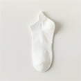 thumbnail image 1 of Baseball Cap Ankle Socks, Thin Cotton Athletic Running Socks, Low Cut No Show With Heel Tab, Breathable Mesh Design, White One Size, Size One Size, 1 of 4