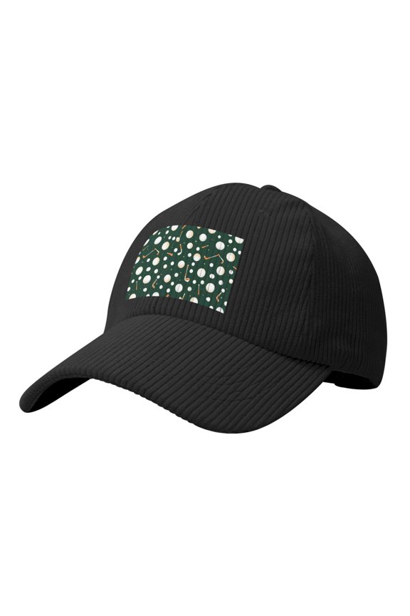 Baseball Cap Bent Eaves Design 6 Piece Cap Body Breathable Not Hot Plastic Cap Drag For Daily Travel Vacation Smoothly Seamless Golf Pattern Black