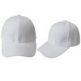 thumbnail image 1 of Baseball Cap Blank Hat Solid Color Adjustable Hat White Baseball Caps Berets for Women, 1 of 3