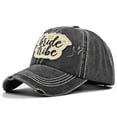 thumbnail image 1 of Baseball Cap Cancer Awareness Ribbon Baseball Caps Dad Hats Women Baseball Hat Black2 One Size, 1 of 4