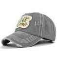 thumbnail image 1 of Baseball Cap Cancer Awareness Ribbon Baseball Caps Dad Hats Women Baseball Hat Grey2 One Size, 1 of 3