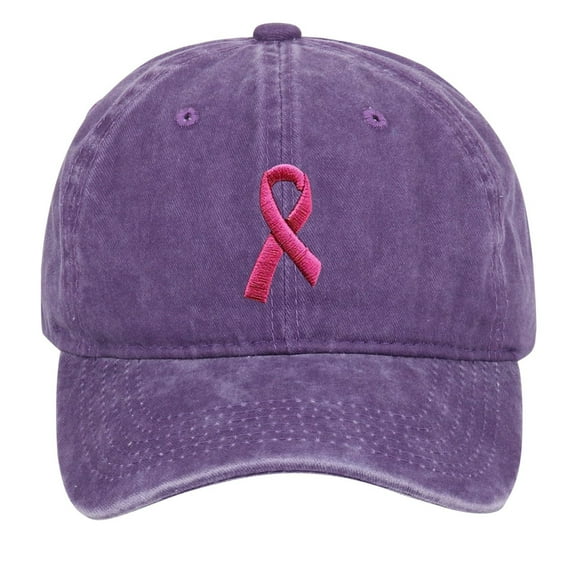 Baseball Cap Breast Cancer Hats for Women Embroidered Adjustable Breast Cancer Awareness Hat Breast Cancer Gifts for Woman Hat