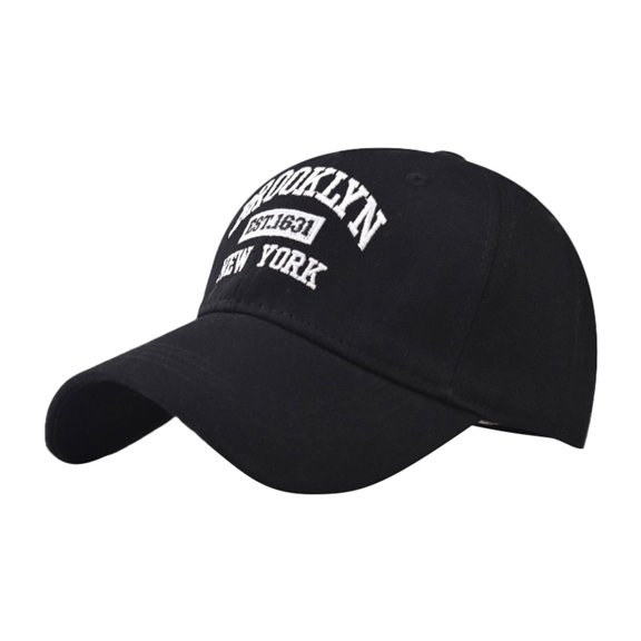 Baseball Cap Breathable Alphabet Embroidery Duck Trend Personality Outdoor Print Mesh Lightweight Baseball Hat Black