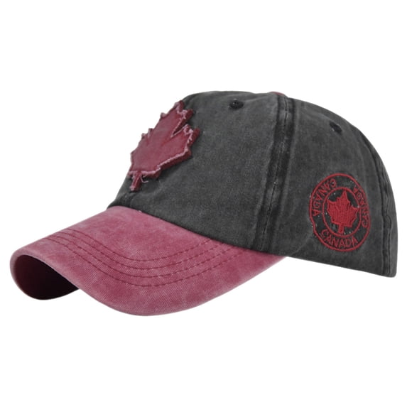 Baseball Cap Canada Baseball Caps Canada Day Embroidered Maple Leaf Flag Adjustable Hats Baseball Hat Hot Pink One Size