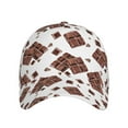 thumbnail image 1 of Baseball Cap, Chocolate Print No.J98 Trucker Hats Women Dad Hat For Workouts - Baseball Hat Adjustable Size, 1 of 2