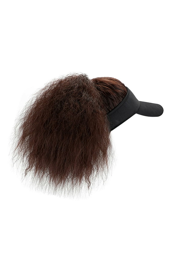 Baseball Cap Christmas Baseball Cap With Hair Extensions Synthetic Hair Wig Baseball With Hair Attached Kinky Curly Adjustable Wave Hairpiece With Baseball Cap Wig For Women Winter Hats For Women