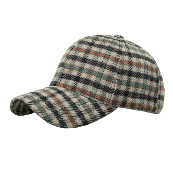Baseball Cap Christmas Fashion Women Men Sport Grid Printed Keep Warm Beach Baseball Cap Hip Hop Sun Winter Hats For Women