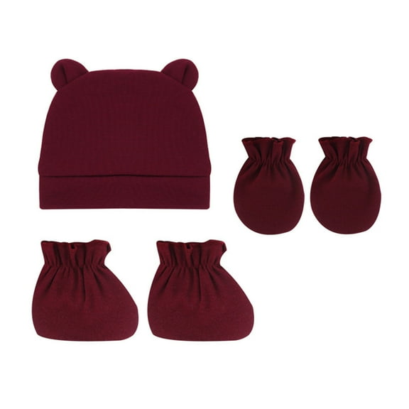 Baseball Cap Christmas Infant Baby Cotton Beanie Caps Baby Soft Skull Caps For Baby 's 0-12 Months Mittens And Socks Set Winter Hats For Women