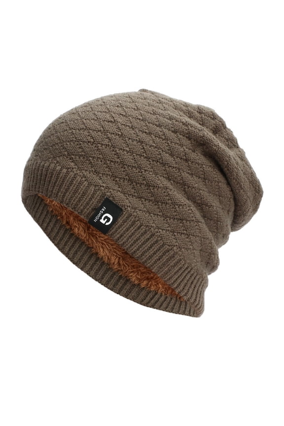 Baseball Cap Christmas Womens And Mens Diamond Check Sweater Cap Men's Cycling Soft Knit Cap Winter Hats For Women