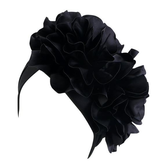 Baseball Cap Christmas Womens Casual Big Flowers Solid Head Cap Headwear Muslim Turban Cap Slouchy Headwear Winter Hats For Women