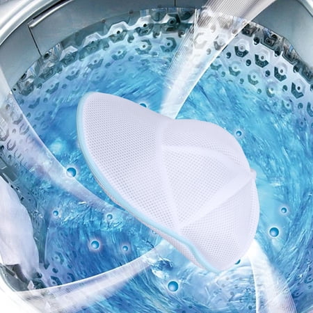 Baseball Cap Cleaner Mesh Bag for Washing Machine Multifunctional Foldable Blue Zipper