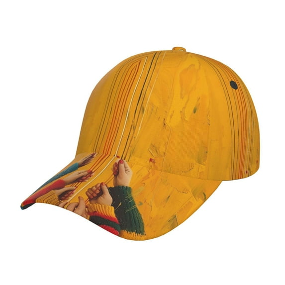 Baseball Cap, Colorful Sweaters And Strings Trucker Hats Women Dad Hat for Workouts - Baseball hat Adjustable Size