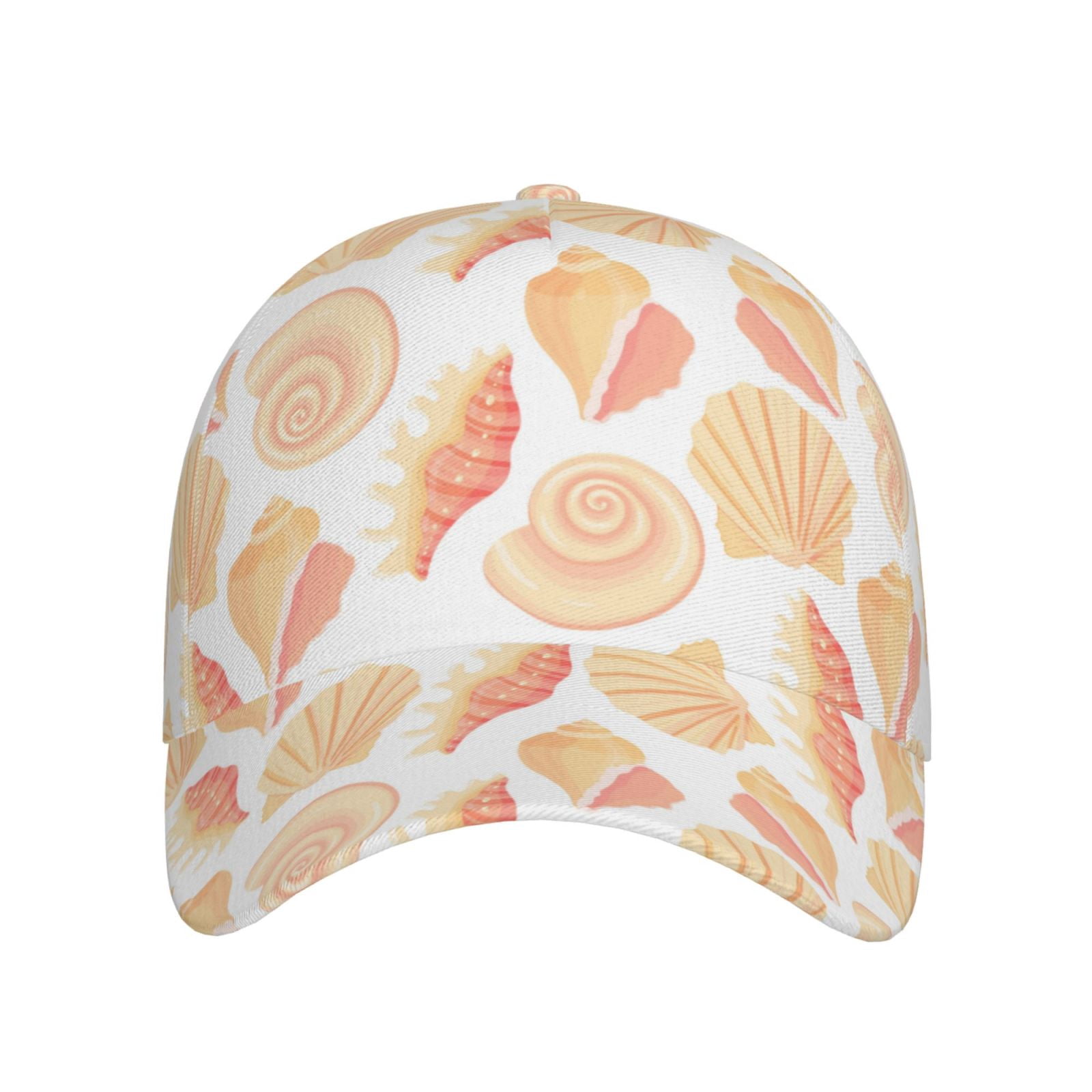 Baseball Cap, Conch Shells Print No.9050 Trucker Hats Women Dad Hat For ...