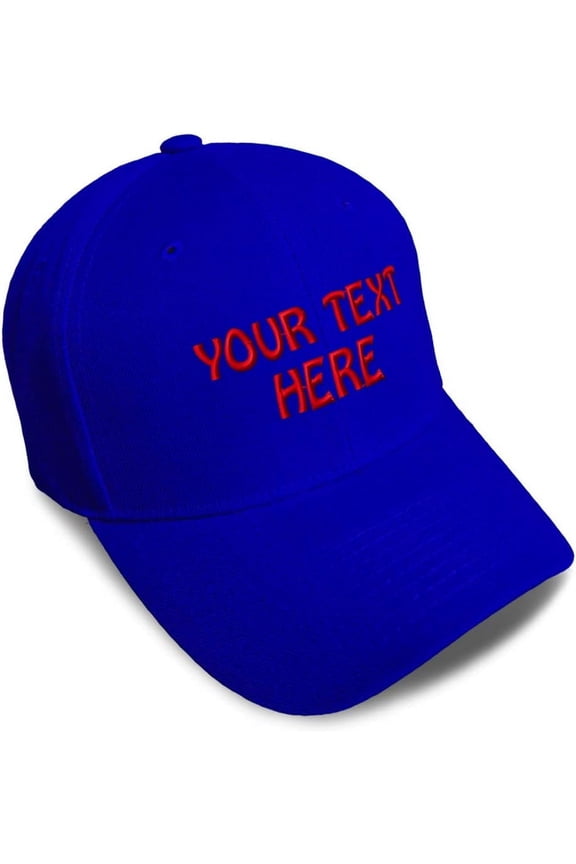 Baseball Cap Custom Personalized Text Dad Hats for Men & Women Strap Closure