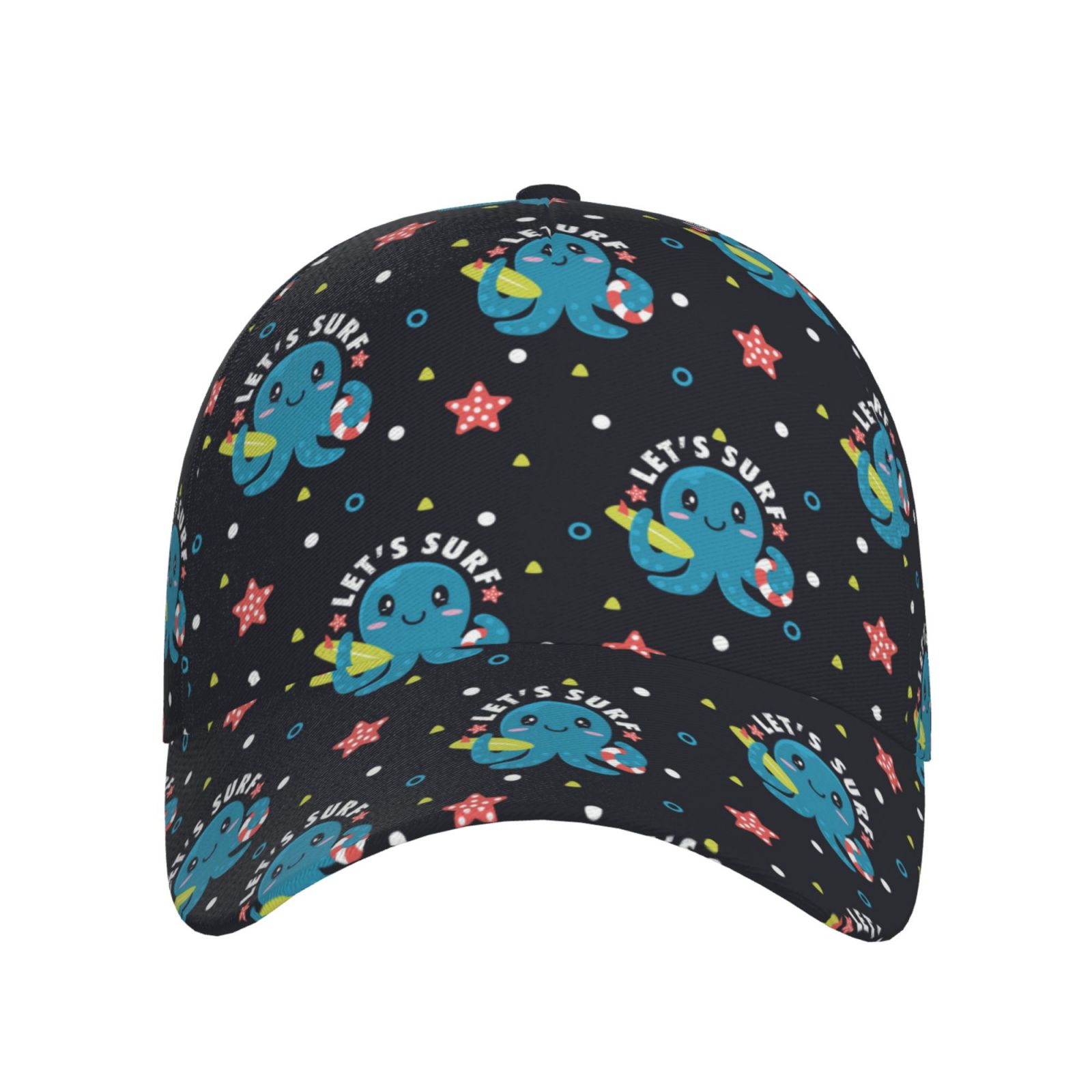 Octupus Workout Baseball Cap, Cute Cartoon Octopus Surf Trucker Hats Women Dad Hat For ...